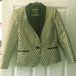 Gold Juicy Couture cocktail blazer